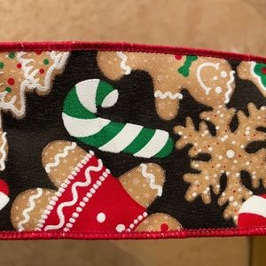 12 rolls Gingerbread wired ribbon